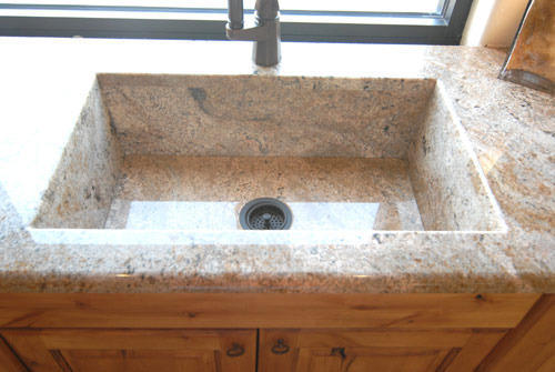 real stone kitchen sink